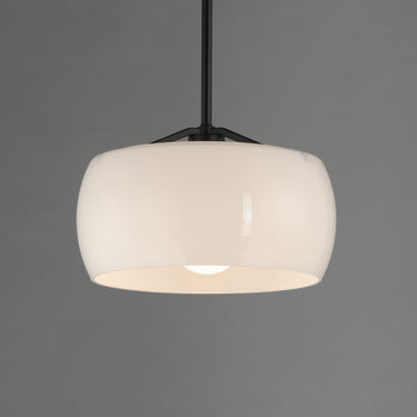 Maxim Lighting Glazed Pendant White/Black