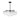 Maxim Lighting Glazed 3-Light Chandelier White/Black