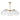Maxim Lighting Glazed 5-Light Chandelier White/Natural Aged Brass