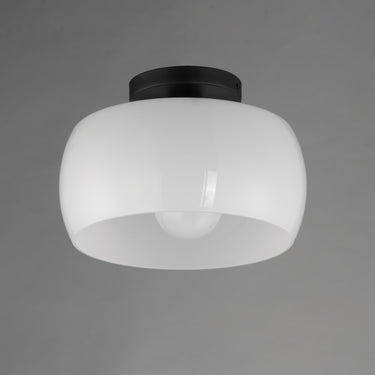 Maxim Lighting Glazed Flush Mount White/Black