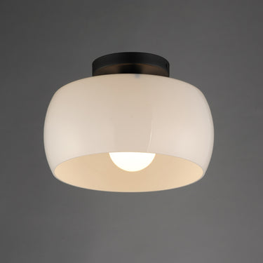 Maxim Lighting Glazed Flush Mount White/Black