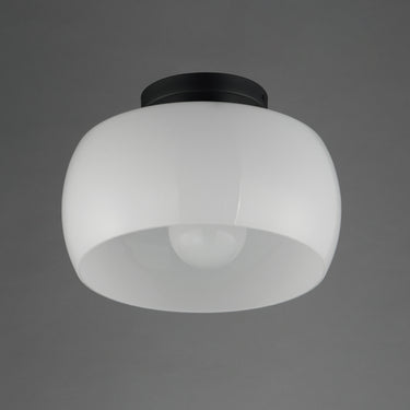 Maxim Lighting Glazed Flush Mount White/Black