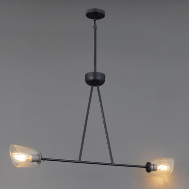 Maxim Lighting Keppe 2-Light Linear Pendant Dark Bronze