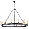 Maxim Lighting Noble 14-Light Chandelier with Bulbs Black/Natural Aged Brass
