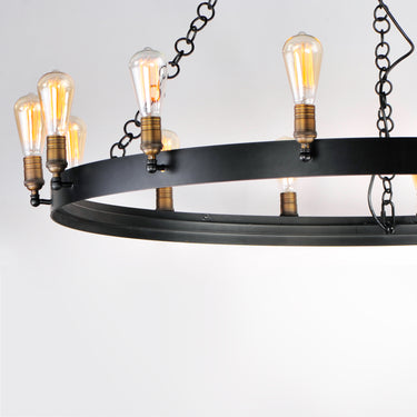 Maxim Lighting Noble 14-Light Chandelier Black/Natural Aged Brass