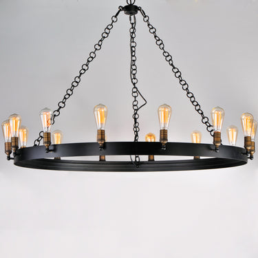 Maxim Lighting Noble 14-Light Chandelier Black/Natural Aged Brass