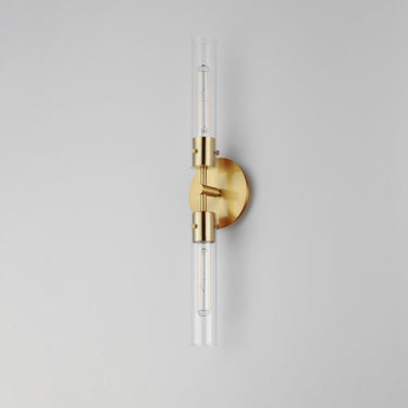 Maxim Lighting Equilibrium 2-Light LED Wall Sconce Natural Aged Brass