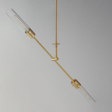 Maxim Lighting Equilibrium 2-Light LED Pendant Natural Aged Brass