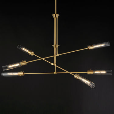 Maxim Lighting Equilibrium 6-Light LED Pendant Natural Aged Brass