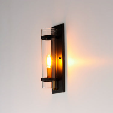 Maxim Lighting Capitol Wall Sconce Black/Antique Brass