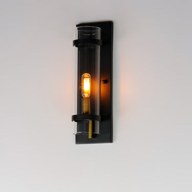 Maxim Lighting Capitol Wall Sconce Black/Antique Brass