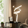 Finesse Decor Munich Silver Table Lamp LED Strip & Touch Dimmer