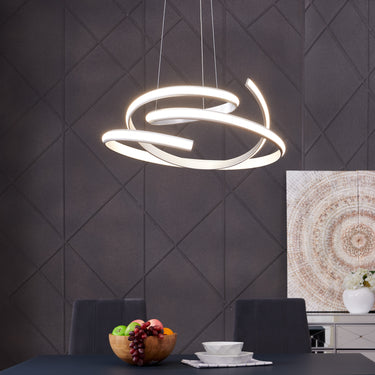 Finesse Decor Oslo LED Adjustable Chandelier Silver