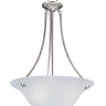 Maxim Lighting Malaga 3-Light Invert Bowl Pendant Satin Nickel