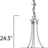 Maxim Lighting Malaga 3-Light Invert Bowl Pendant Satin Nickel