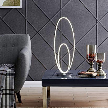 Finesse Decor Milan Chrome Table Lamp LED Strip & Touch Dimmer
