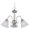 Maxim Lighting Malaga 3-Light Chandelier Satin Nickel