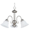 Maxim Lighting Malaga 3-Light Chandelier Satin Nickel