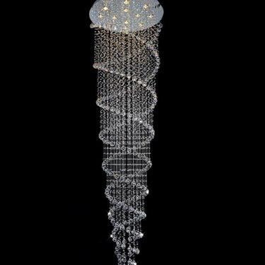 Finesse Decor Crystal Chandelier Double Helix// 12 Light