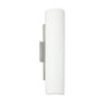 Darci 16 sconce in Opal Matte glass, satin nickel | Besa Lighting