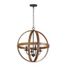 Maxim Lighting Compass 4-Light Pendant Antique Pecan/Black