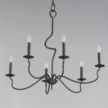 Maxim Lighting Padrona 6-Light Chandelier Black Oxide