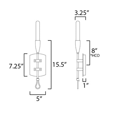 Maxim Lighting Pioneer Sconce Anthracite