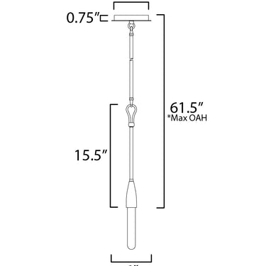 Maxim Lighting Pioneer Pendant Anthracite
