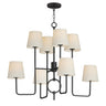 Maxim Lighting Paoli 8-Light Chandelier Charcoal Bronze