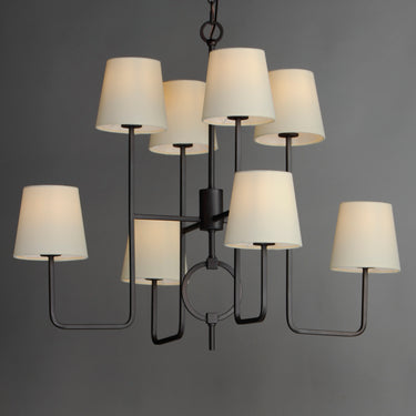 Maxim Lighting Paoli 8-Light Chandelier Charcoal Bronze