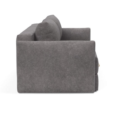 Contemporary Tripi queen sleeper sofa bed with under-seat storage and upholstered arms in 282 Avella Warm Grey