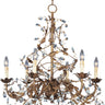 Maxim Lighting Elegante 6-Light Chandelier Etruscan Gold