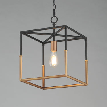 Maxim Lighting Soho Pendant Black/Weathered Brass