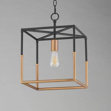 Maxim Lighting Soho Pendant Black/Weathered Brass
