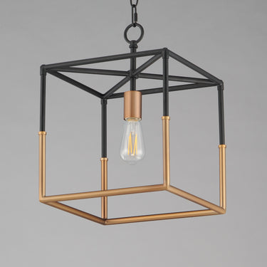 Maxim Lighting Soho Pendant Black/Weathered Brass
