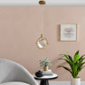 Finesse Decor Hollywood Cube 1 Light Pendant Gold