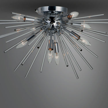 Maxim Lighting Polaris 8-Light Flush Mount Polished Chrome