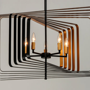 Maxim Lighting Radial 5-Light Pendant Black/Gold