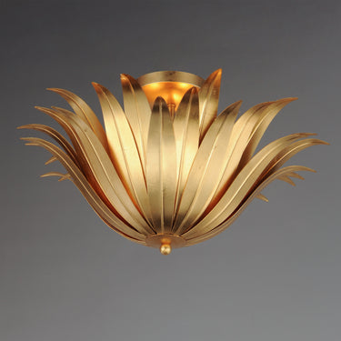 Maxim Lighting Firenze 3-Light Semi-Flush/Pendant Convertible Gold Leaf