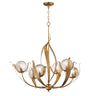 Maxim Lighting Firenze 6-Light Chandelier Gold Leaf