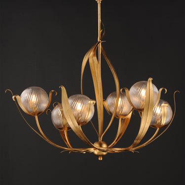 Maxim Lighting Firenze 6-Light Chandelier Gold Leaf