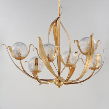 Maxim Lighting Firenze 6-Light Chandelier Gold Leaf