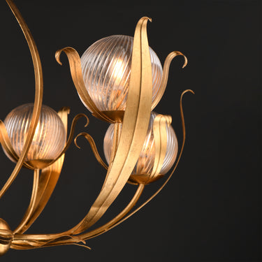 Maxim Lighting Firenze 6-Light Chandelier Gold Leaf