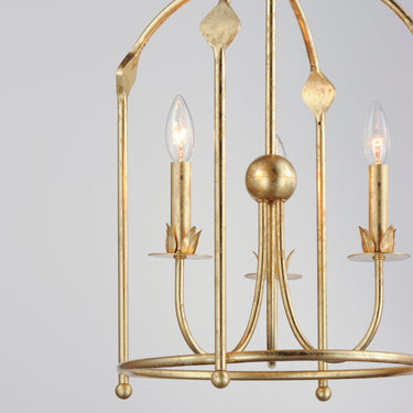 Maxim Lighting Paloma 3-Light Foyer Pendant Gold Leaf