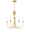Maxim Lighting Paloma 5-Light Chandelier Gold Leaf