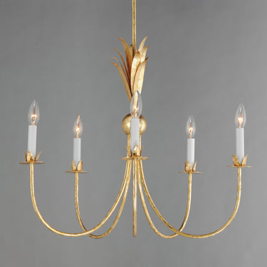 Maxim Lighting Paloma 5-Light Chandelier Gold Leaf