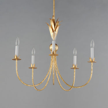 Maxim Lighting Paloma 5-Light Chandelier Gold Leaf