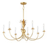 Maxim Lighting Paloma 8-Light Chandelier Gold Leaf