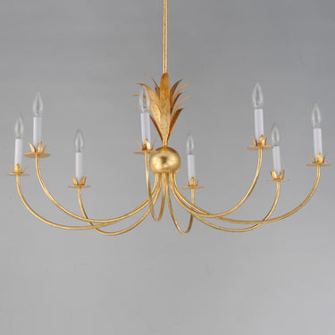 Maxim Lighting Paloma 8-Light Chandelier Gold Leaf