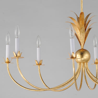 Maxim Lighting Paloma 8-Light Chandelier Gold Leaf